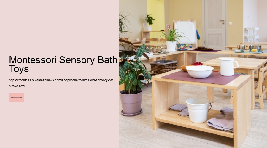 Montessori Sensory Bath Toys
